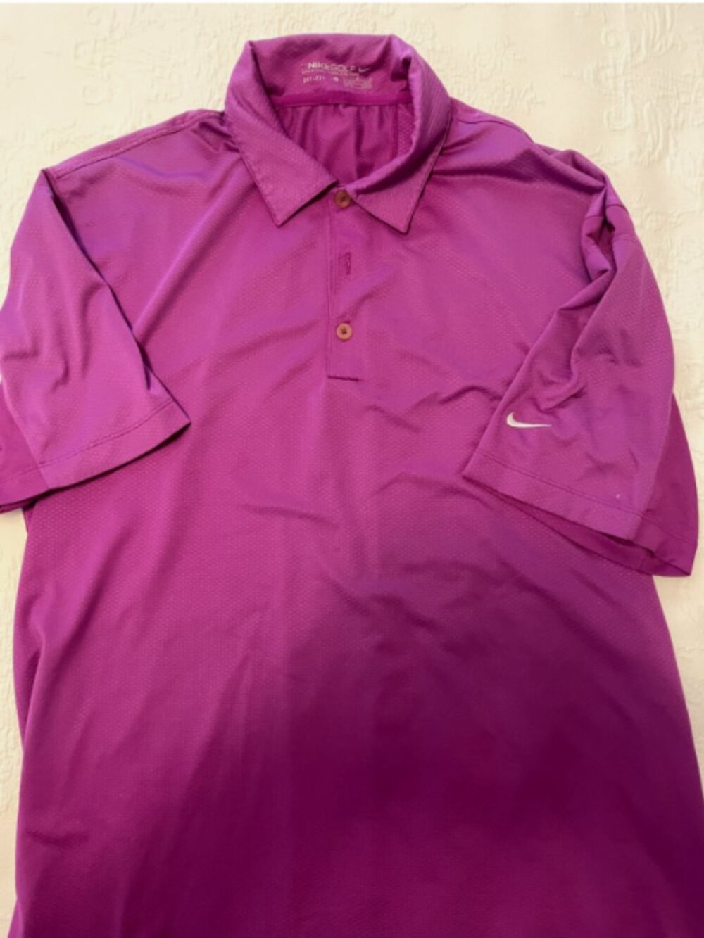 Mens Nike Dri-Fit Golf L Golf Shirt Short Sleeve